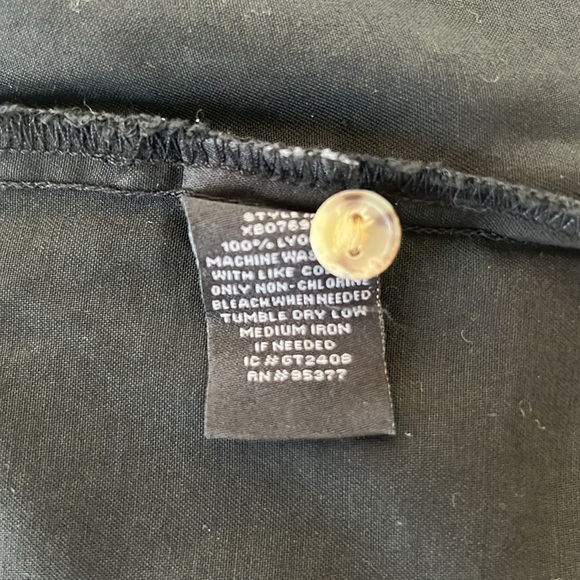 NWT Sanctuary Women’s Boyfriend Button-down Shirt Long Sleeves Black Small - Picture 6 of 8